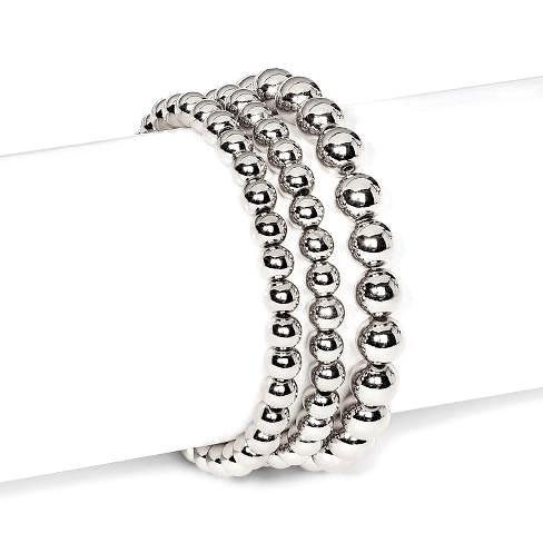 Pulsera de Cuentitas Plateadas Classic - Imagen 3