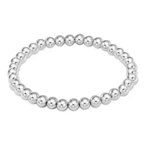 Pulsera de Cuentitas Plateadas Classic