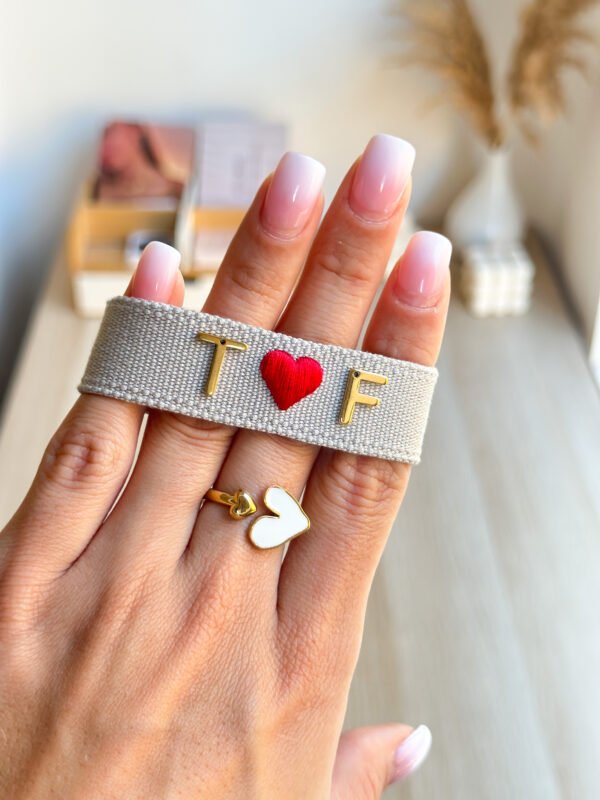 Brazalete HILO Corazón - Personalizada con Iniciales - Imagen 3
