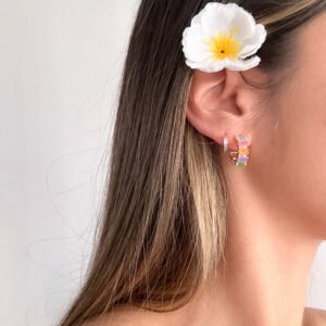 Aros Lirio (chapados en oro)