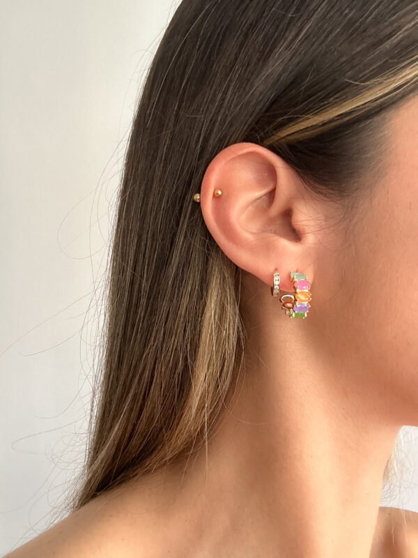 Aros Lirio (chapados en oro) - Imagen 4