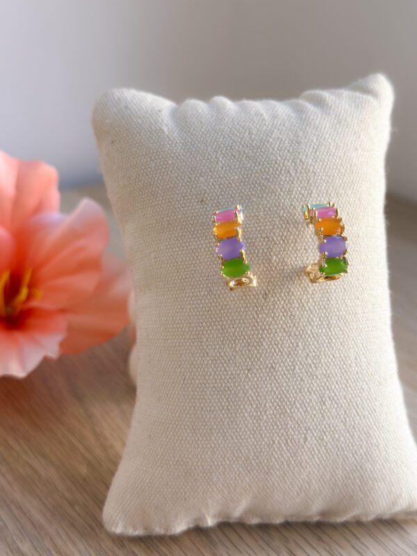 Aros Lirio (chapados en oro)