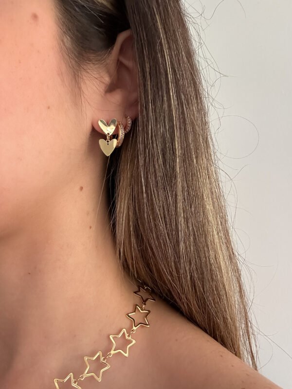 Pendientes Dos Corazones - Imagen 3