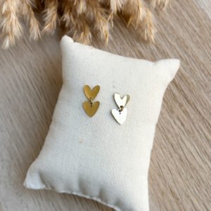 Pendientes Dos Corazones
