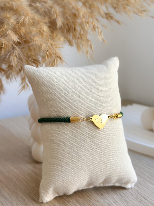 Pulsera Kai con corazón grabado a mano - Imagen 2