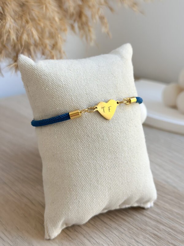 Pulsera Kai con corazón grabado a mano - Imagen 5