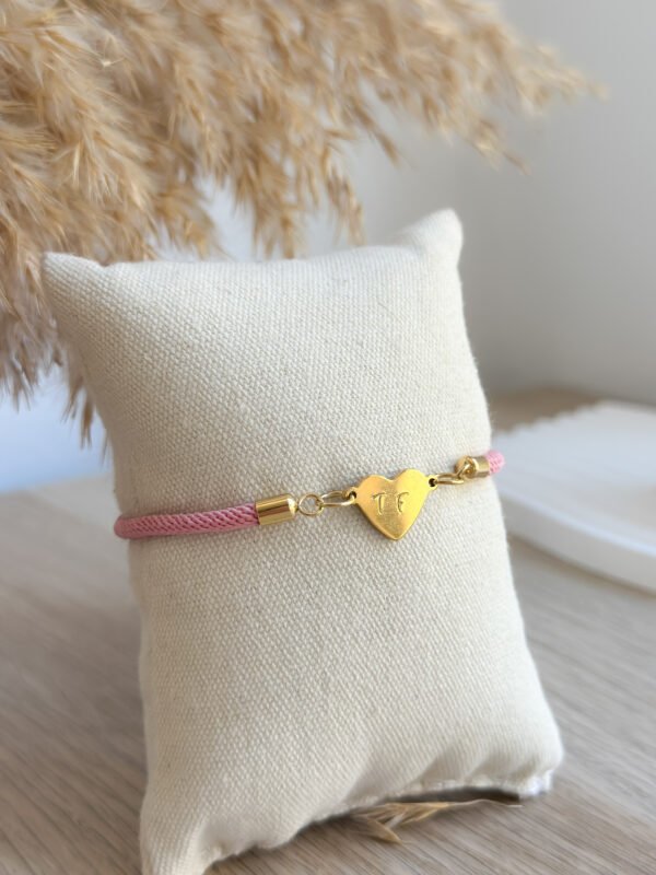 Pulsera Kai con corazón grabado a mano - Imagen 6