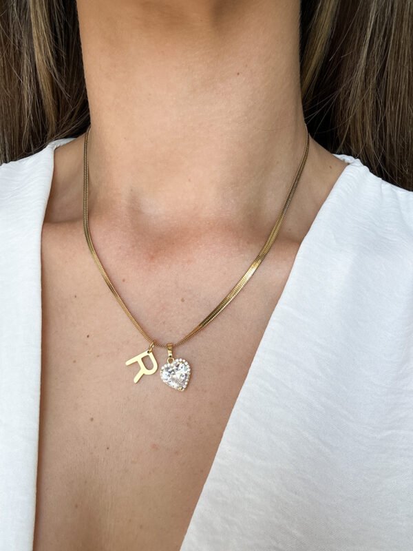 Collar Esmeralda con inicial - Imagen 6
