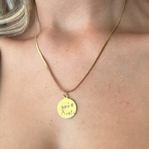 Collar Redondo grabado manuscrito