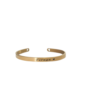 Pulsera Dorada - 5mm Grabado Laser