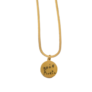 Collar Redondo grabado manuscrito