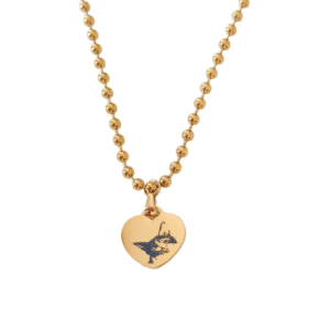Collar Corazón Dorado con Retrato