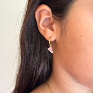 Pendientes Converse Rosa para niñas