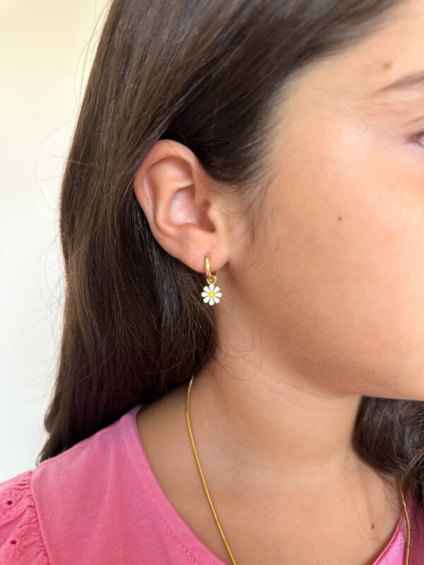 Pendientes Margaritas para niñas - Imagen 3