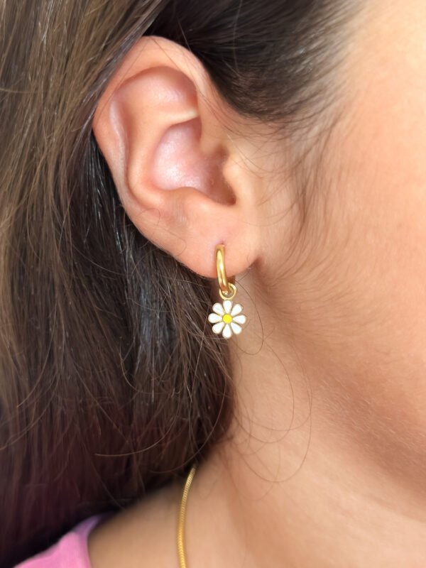 Pendientes Margaritas para niñas - Imagen 2
