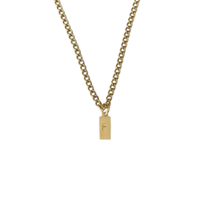 Collar Unisex con mini plaquitas grabadas a mano