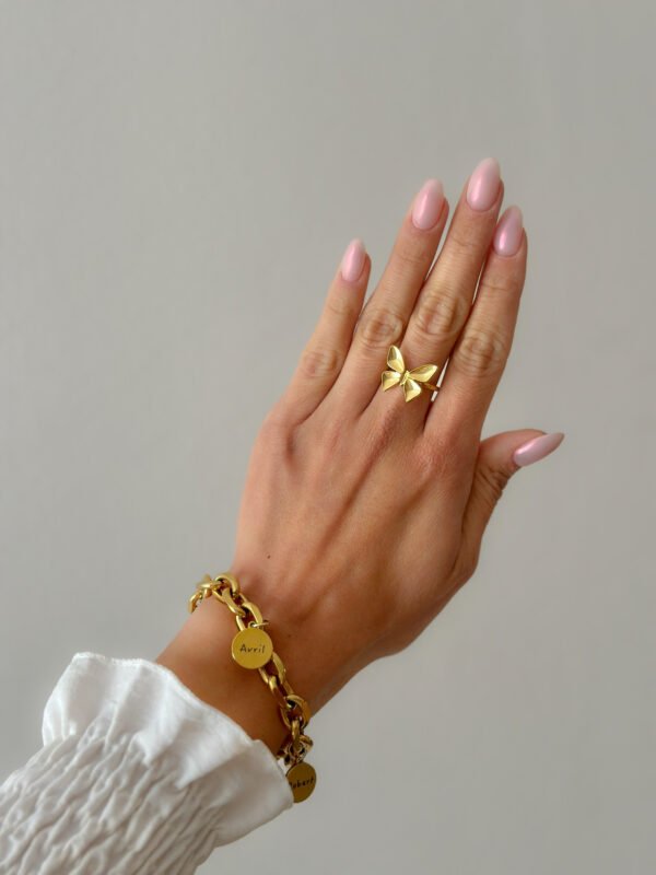 Anillo Mariposa Dorada - Imagen 3