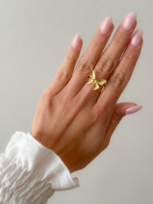Anillo Mariposa Dorada - Imagen 2