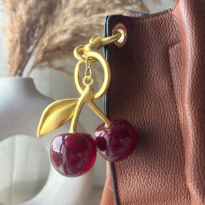 Llavero Colgante Cereza Rojo