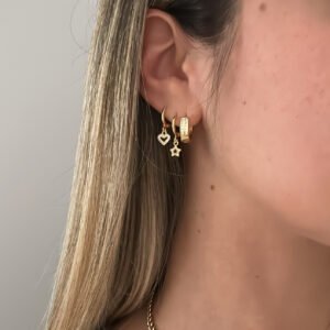 Pack Aros + Pendientes corazón + Pendientes estrellas