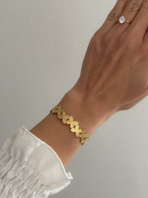Pulsera mariposas doradas - Imagen 4