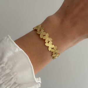Pulsera mariposas doradas