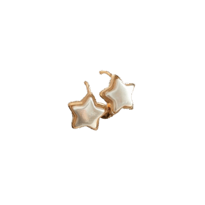 Pendientes Estrellas blancas