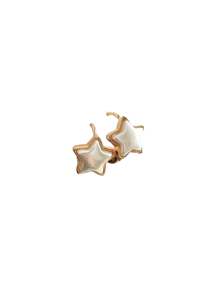 Pendientes Estrellas blancas