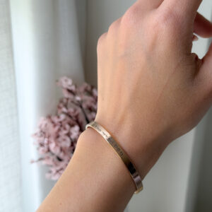 Pulsera rigida personalizada Oro rosa – Mujer
