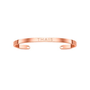 Pulsera rigida personalizada Oro rosa – Mujer