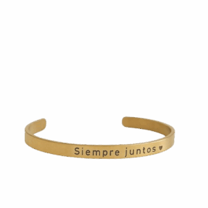 Pulsera Dorada - Grabado laser 6mm - Hombre