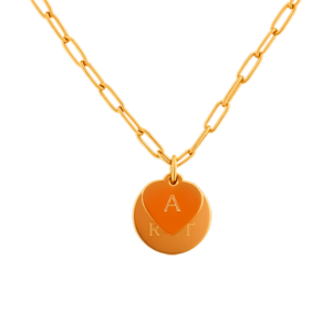 Collar Dorado con Doble Plaquita - Grabado a mano