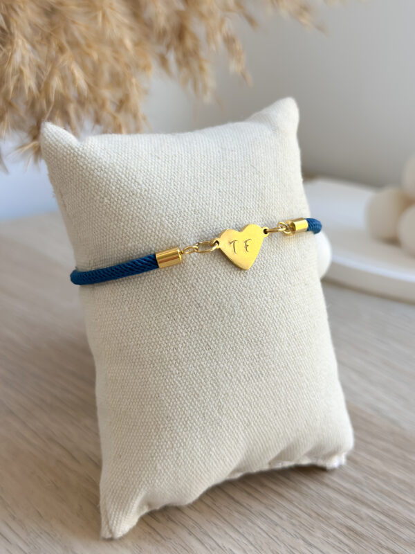 Pulsera Kai con corazón grabado a mano - Imagen 4