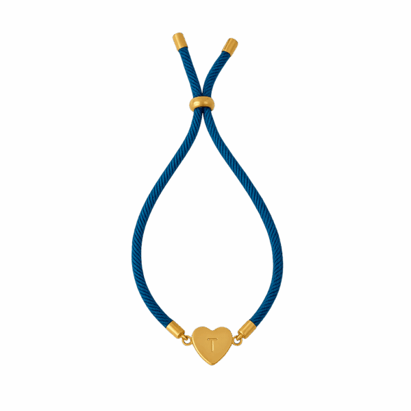 Pulsera Kai con corazón grabado a mano