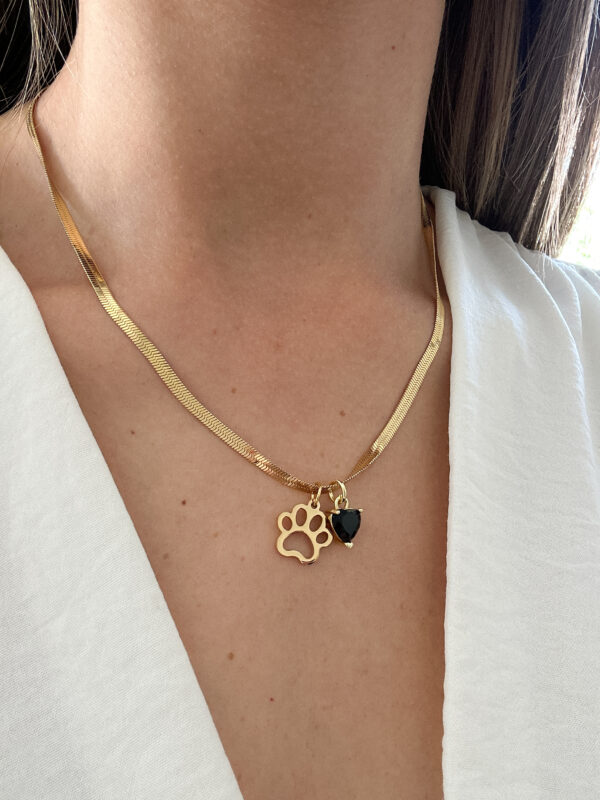 Collar de Huella con Corazón - Imagen 2