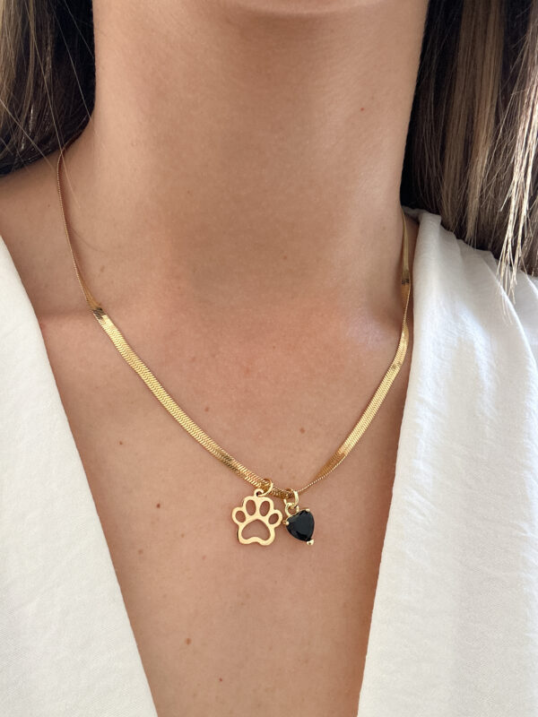 Collar de Huella con Corazón - Imagen 4