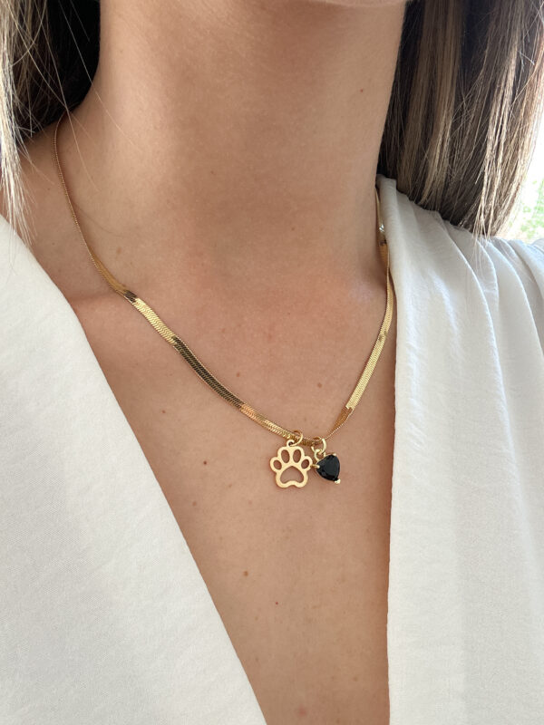 Collar de Huella con Corazón - Imagen 3