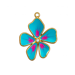 Flor turquesa