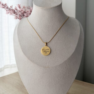 Collar Redondo grabado manuscrito