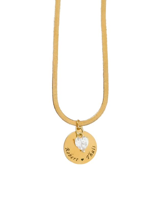 Collar Parejas con corazón