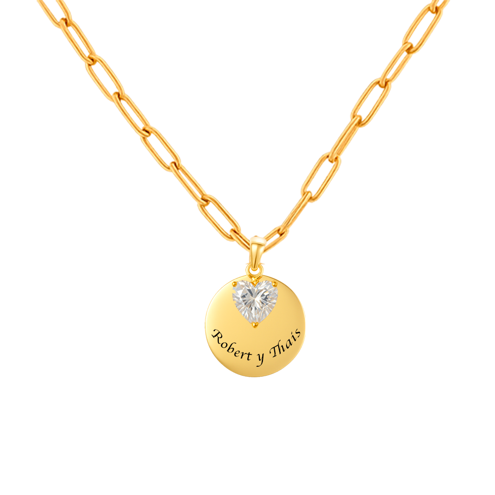 Collar Parejas con corazón