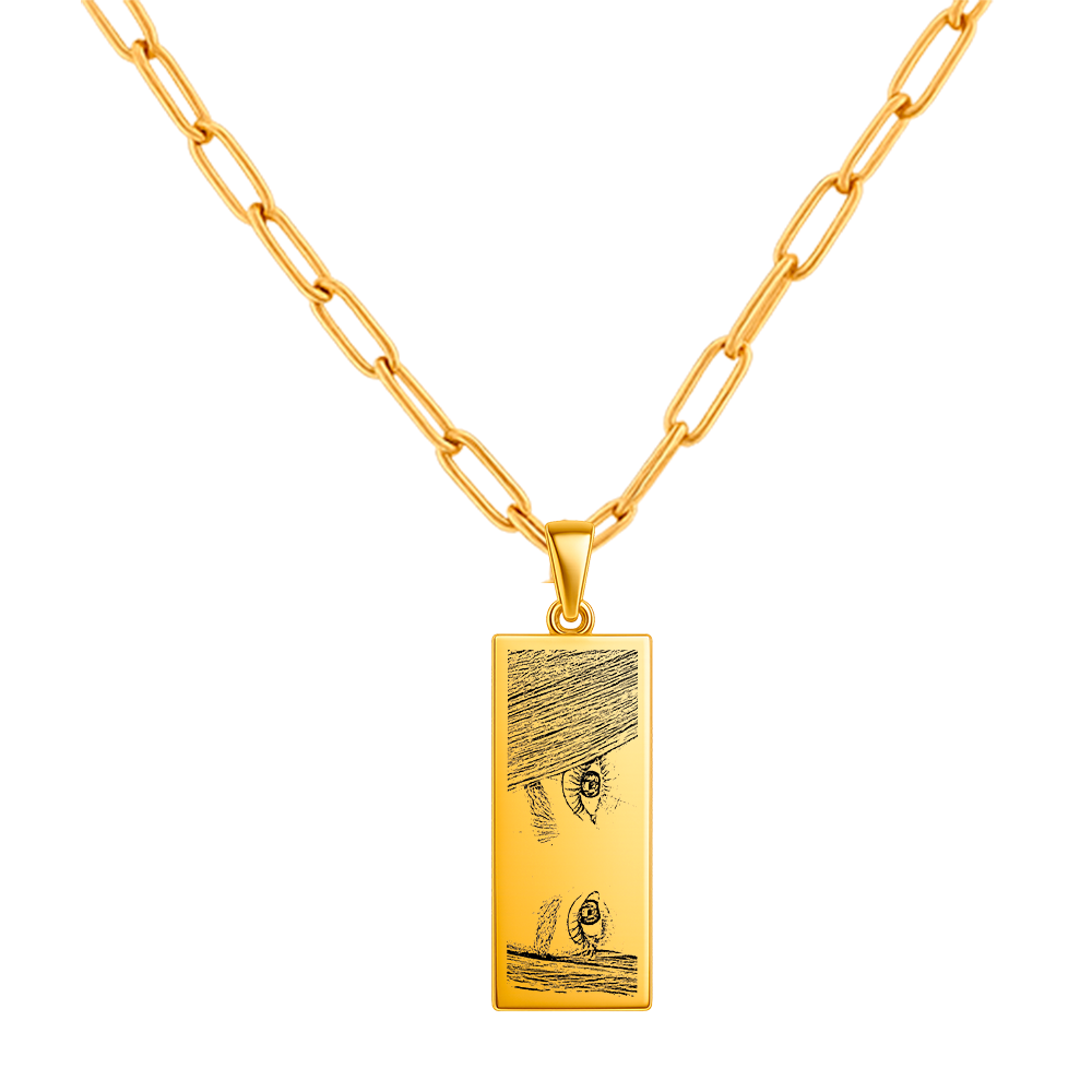 Collar Rectangular (Foto, texto o manuscrito)