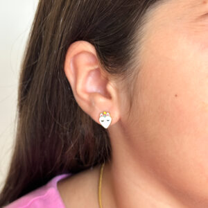Pendientes Unicornio Corazón para niñas