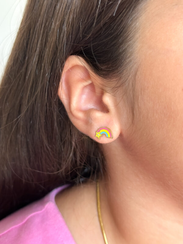 Pendientes Arcoiris para niñas - Imagen 2