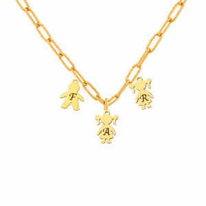 Collas Niño y Niña Personalizado con iniciales grabadas