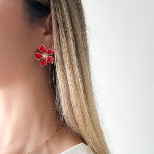 Pendientes Jazmín Rojos