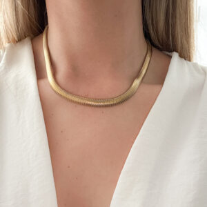 Collar piel de serpiente