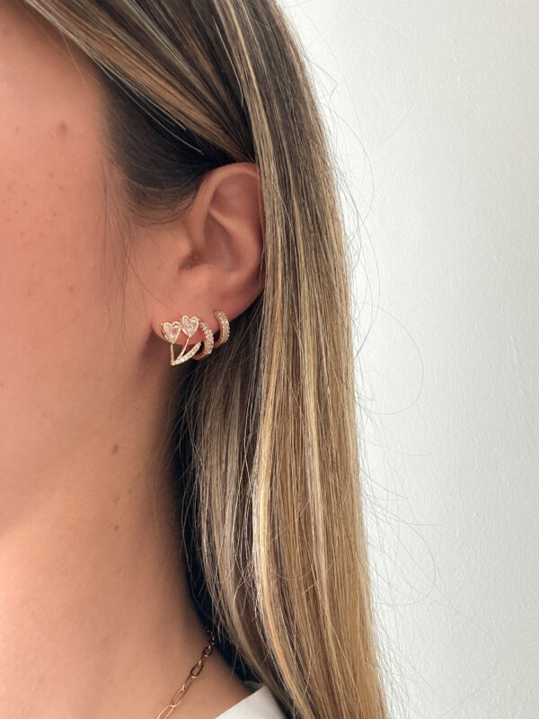 Pendientes Tulipanes corazón - Imagen 2