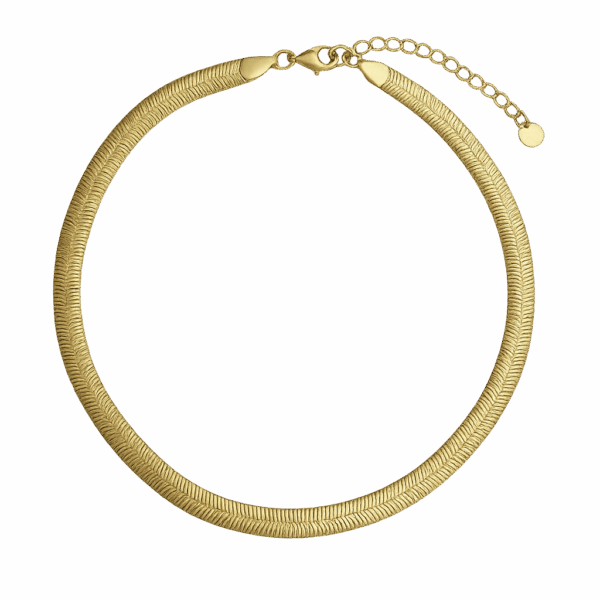 Collar piel de serpiente