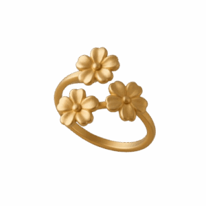 Anillo tres flores